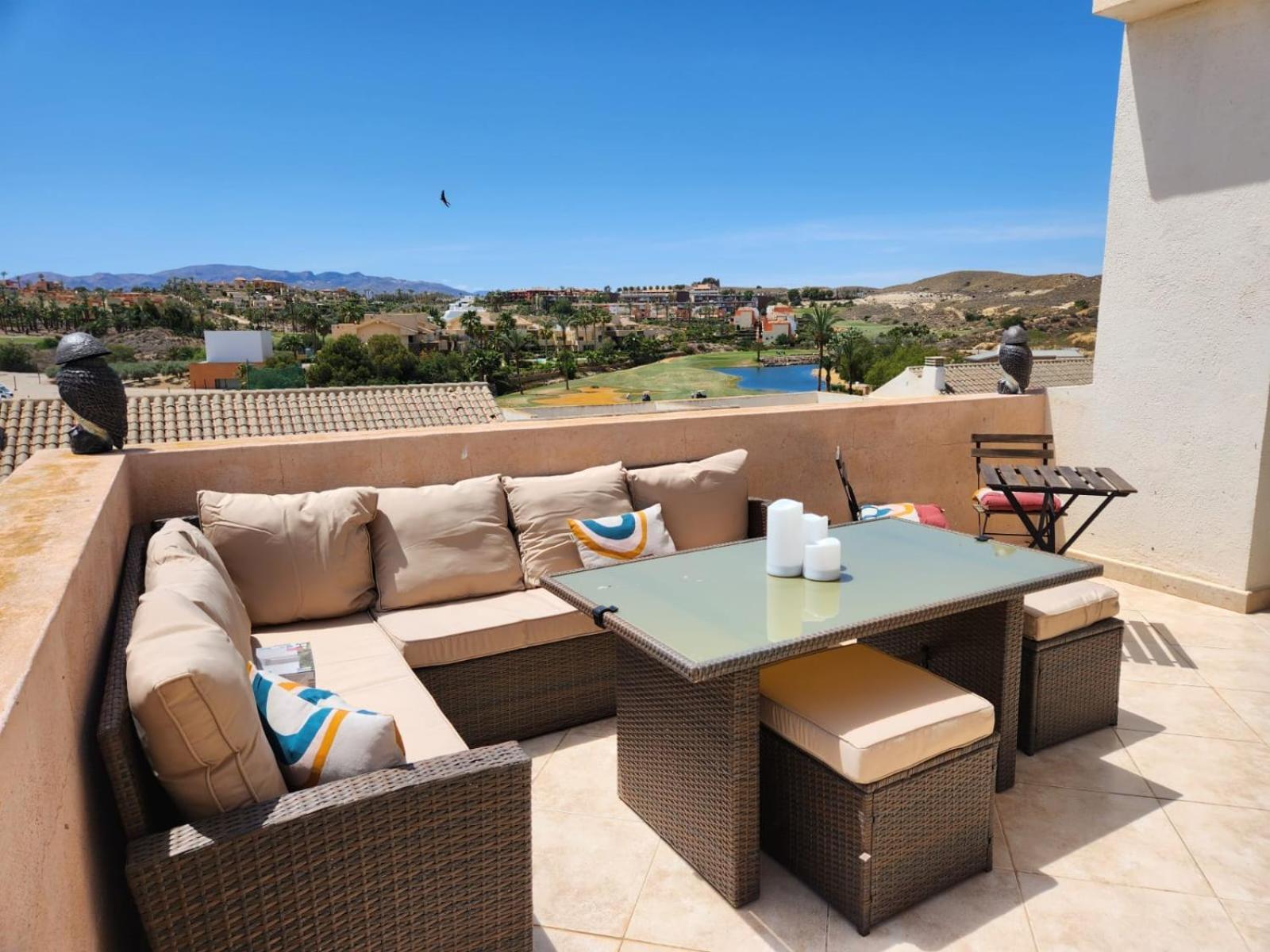 Atico Esquinero Con Preciosas Vistas Al Valle Del Este Golf Con Piscina Comunitaria! Vera Exterior foto